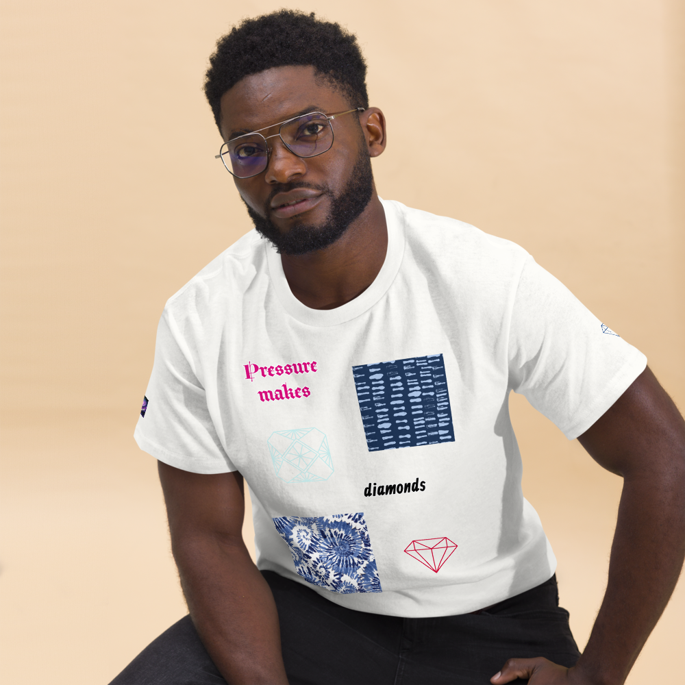 T-shirt (2) Pressure makes diamonds (homme/femme)