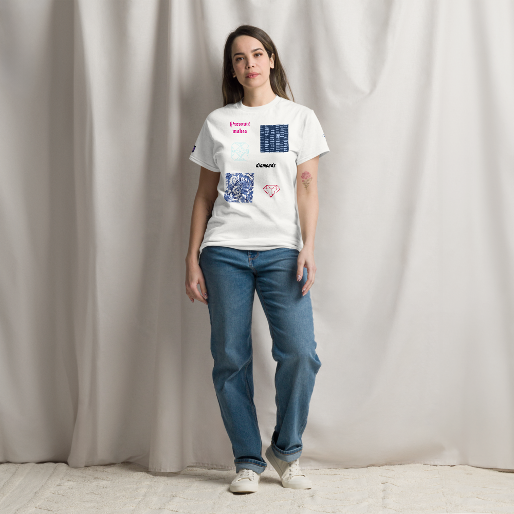 T-shirt (2) Pressure makes diamonds (homme/femme)