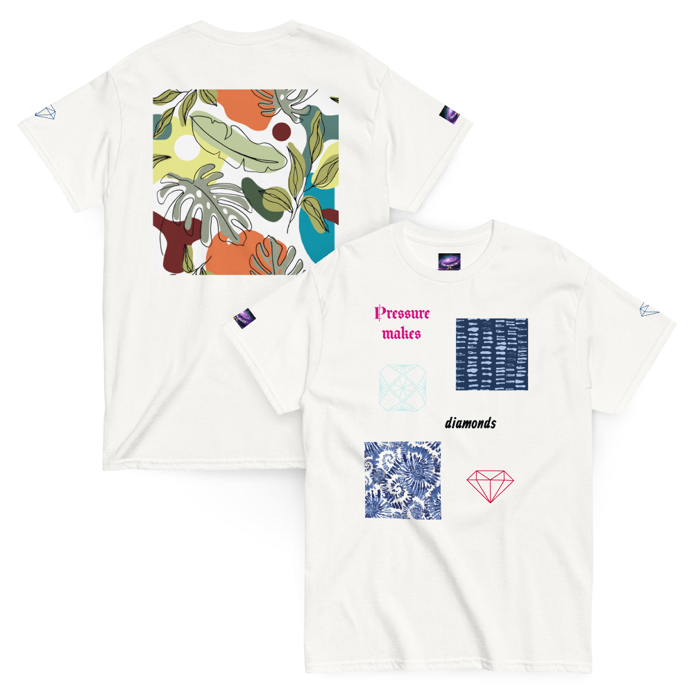 T-shirt (2) Pressure makes diamonds (homme/femme)