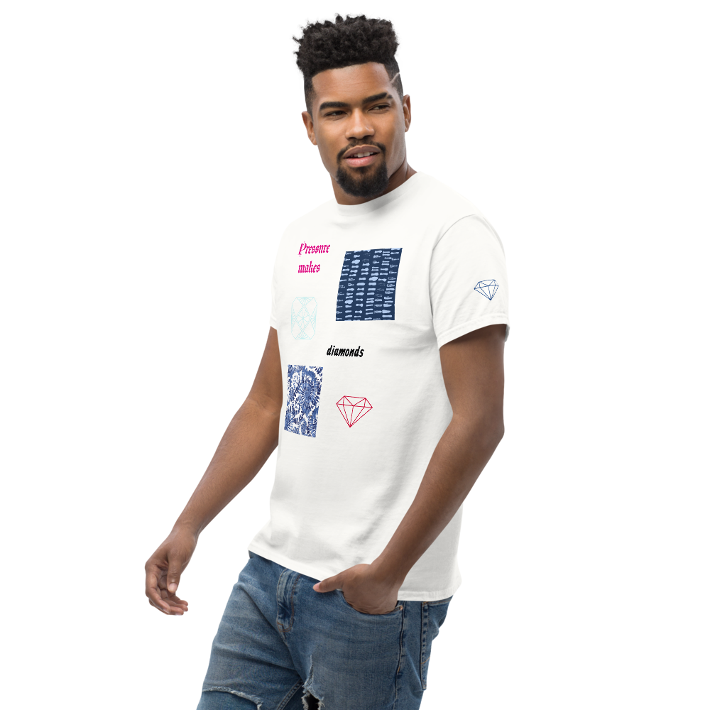 T-shirt (2) Pressure makes diamonds (homme/femme)