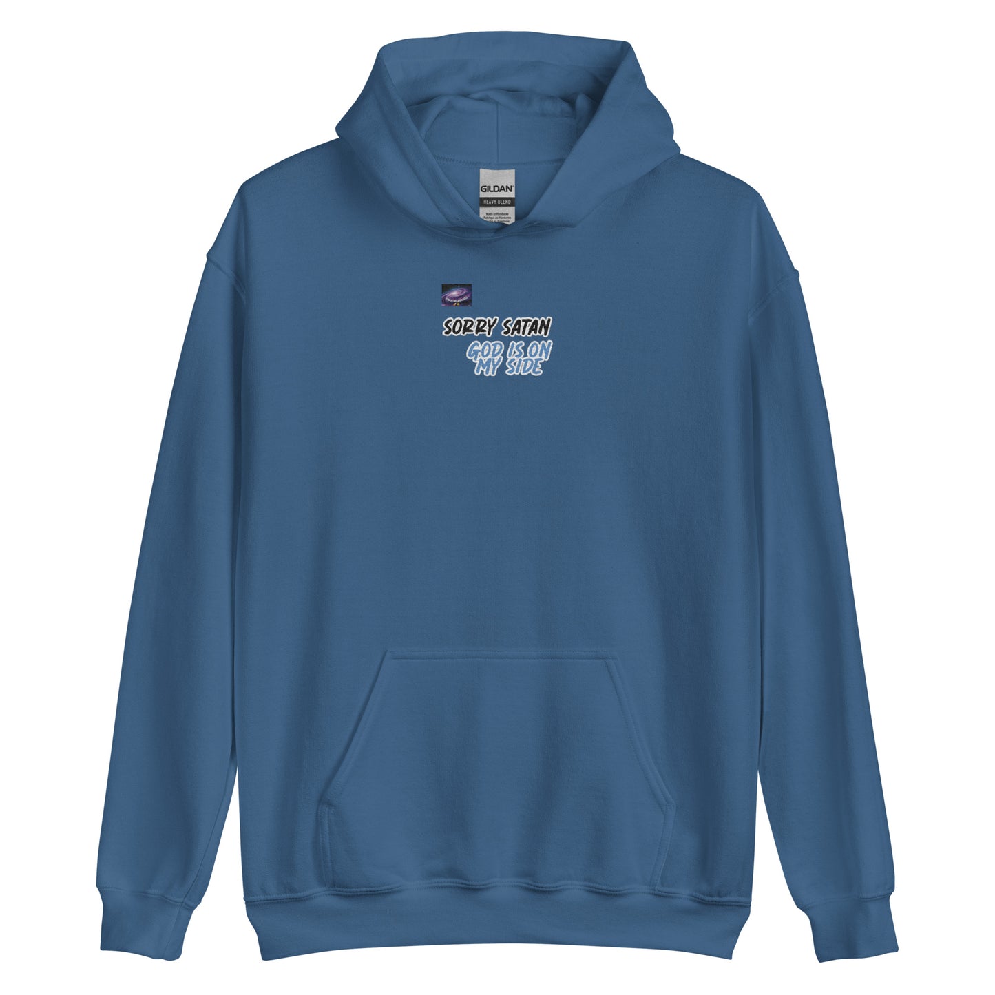 Hoodie - Συγγνώμη Σατανάς, ο Θεός είναι στο πλευρό μου (άντρας/γυναίκα)