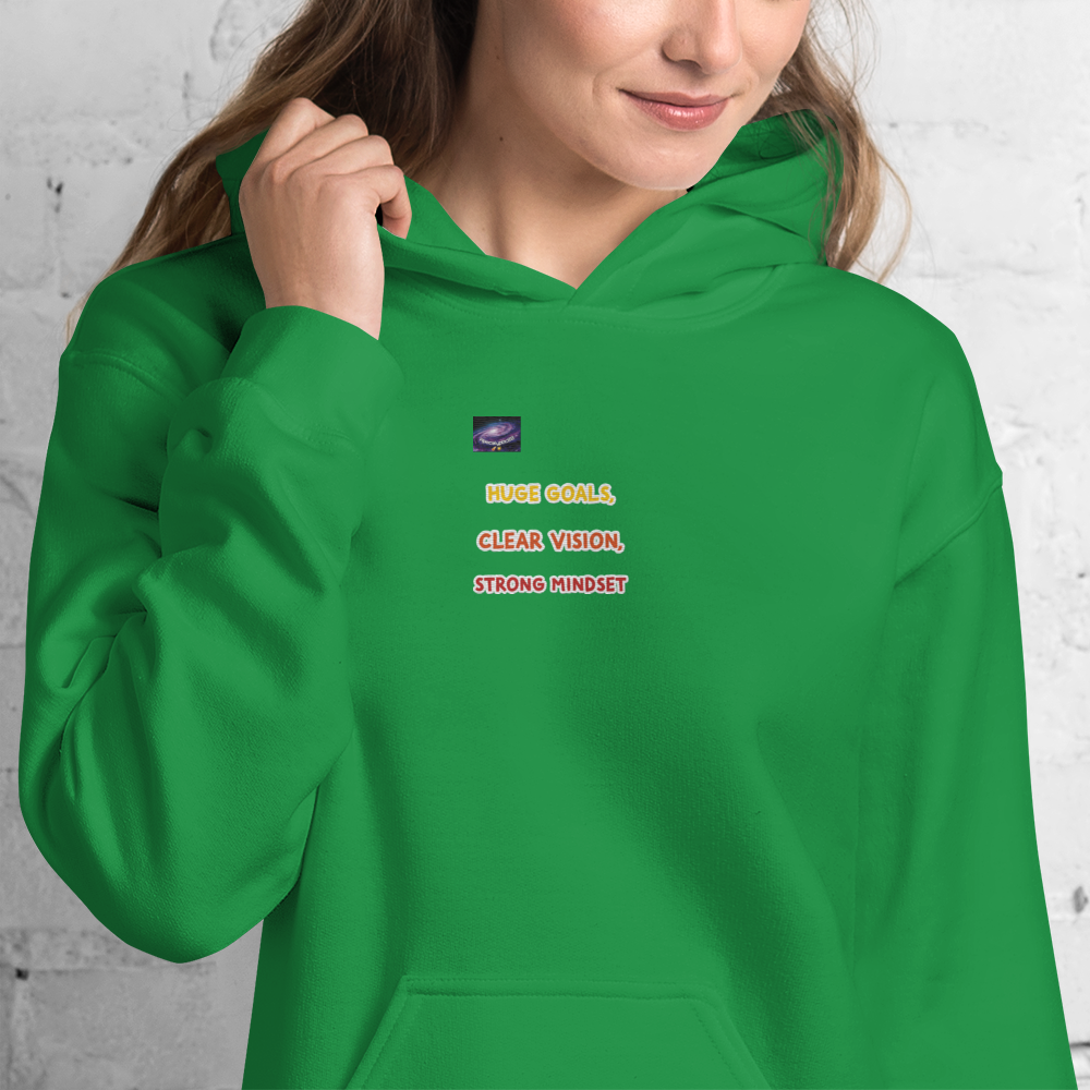 Hoodie - τεράστιοι στόχοι, σαφής όραση, ισχυρή νοοτροπία (άντρας/γυναίκα)