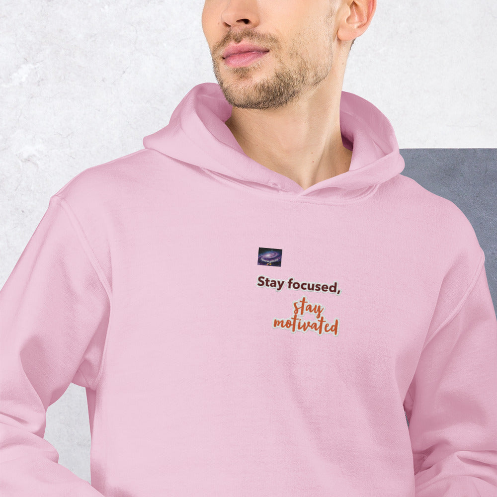 Sweat à capuche - Stay focused, stay motivated (homme/femme)