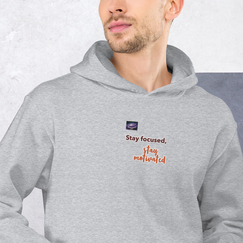 Sweat à capuche - Stay focused, stay motivated (homme/femme)