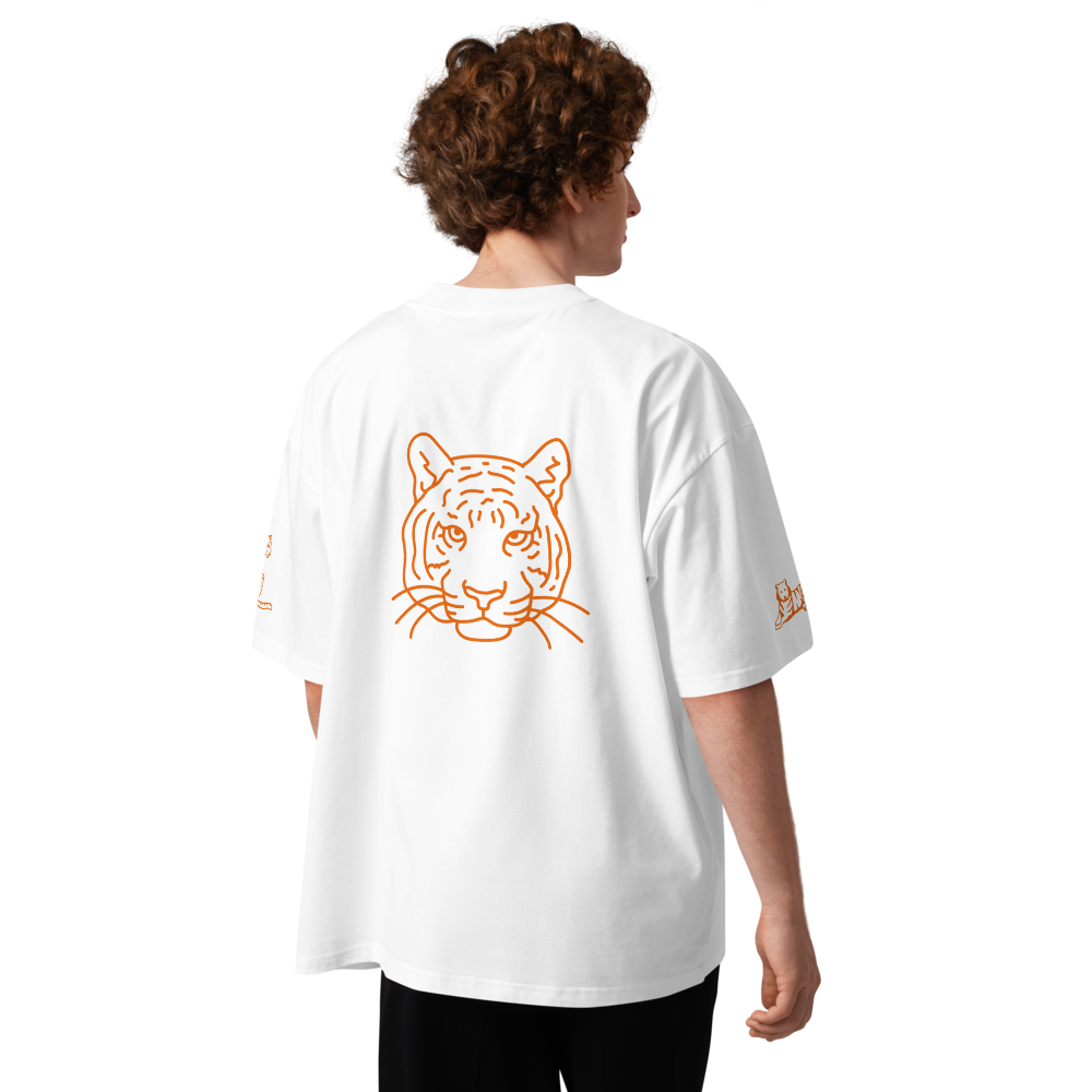 T-shirt col montant écologique - tigre (homme/femme)