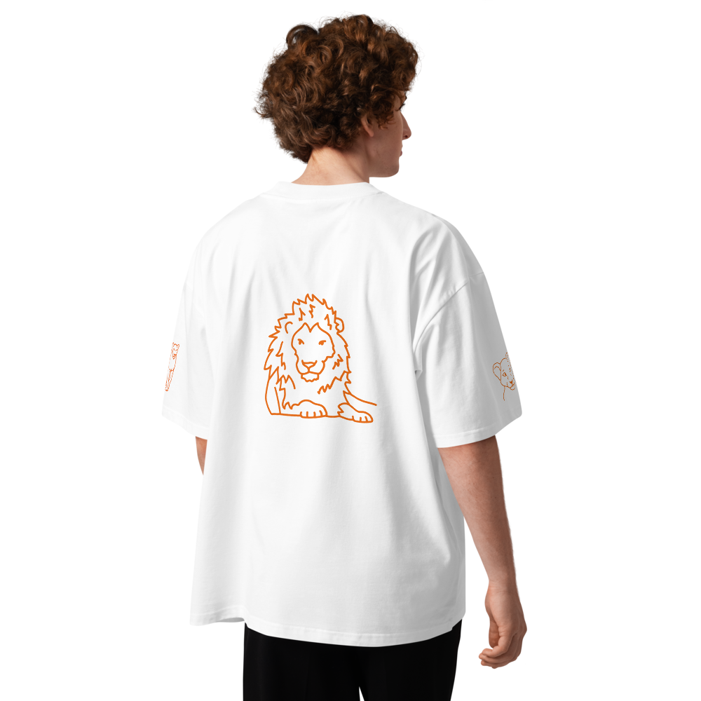 T-shirt col montant écologique - Lion (homme/femme)