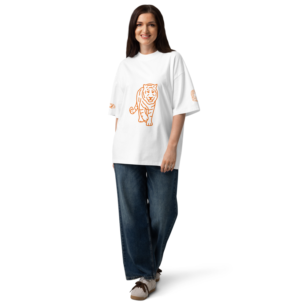 T-shirt col montant écologique - tigre (homme/femme)